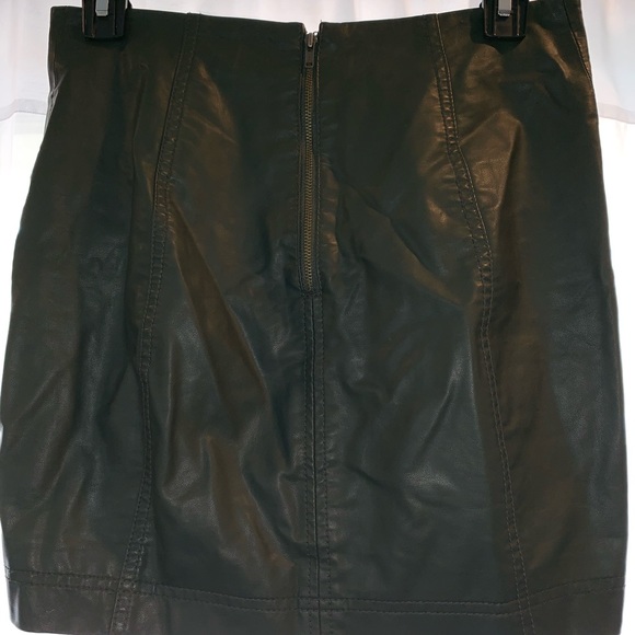 Free People vegan leather skirt - Picture 2 of 4